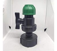 TF Adaptateur IBC, robinetterie de réservoir IBC S60 x 6 Adaptateur Connecteur d'eau Kit de raccordement pour sortie de tuyau d'arrosage 32mm