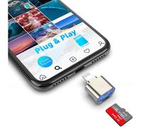 TF Card Reader for iPhone iPad,Micro SD Lightning MS Card Adapter for Memory and Camera Compatible with iPhone 14/13/12/11/X/8