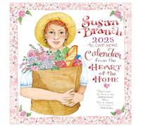 TF PUBLISHING Calendrier mural 2025 Susan Branch - Grandes grilles pour rendez-vous et planification - Calendrier mural mensuel vertical 2025 - Organisation de la maison et du bureau - Papier mat de