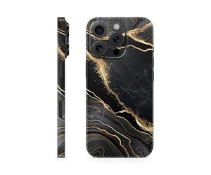 TF Skins Skins Compatible avec iPhone 16 Pro, film de protection d'écran complet à 360°, super fin et résistant (Luxury Black)