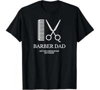 tf6jres Barber Dad Shirt Funny Gifts Father's Day Gift Unisex T-Shirt Black XXL