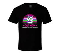 tf6jres Cat Mom The Woman The Myth The Legend Funny Cat Gift T Shirt Black S