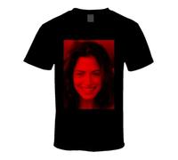 tf6jres Sarah Shahi 41 T Shirt Celebrity Celebslover Fion Brand Black XXL