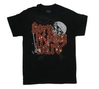 tf6jres Trust The Universe Rhinestone Born to Play Hard T- Shirt Black 3XL