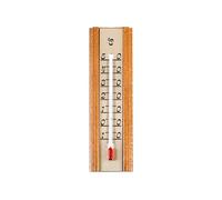 TFA 12.1014 Thermomètre d'intérieur avec corps en chêne, -10 à 50 °C, 14 x 4 cm, naturel