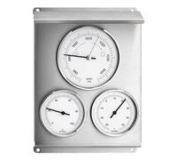 TFA 20.2010.60 Station Météo Analogique Inox Thermomètre Hygromètre Baromètre