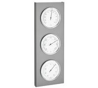 TFA 20.2033 Station Météo Analogue Inox Baromètre Thermomètre Hygromètre