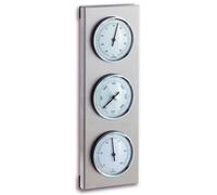 TFA 20.2034 Station Météo Analogique Acier Inox Inoxydable Solide Baromètre