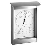 TFA 20.2045 Station Météo Analogique Aluminium Thermomètre Hygromètre Baromètre