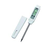 TFA Dostmann Thermomètre à sonde à piquer (HACCP) Pocket-Digitemp 301013 NTC -40 à 200 °C Blanc