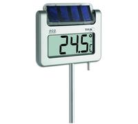 TFA 30.2026 Avenue Thermomètre Numérique Solaire Affichage LCD Horloge Éclairage