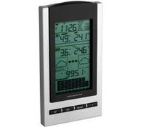 TFA Dostmann Station météo GAIA 351083 – Thermo-hygromètre radio, argenté (EU 220V)
