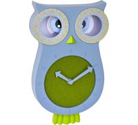 TFA 60.3052.06 bleu/vert Lucy pendule enfant hibou