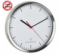 TFA 60.3530.02 Funkwanduhr Analogue Horloge Radio Balayage Horlogerie 220mm Inox