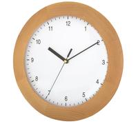 Horloge TFA Horloge Horloge murale radio analogique avec cadre en hêtre 98.1065 naturel