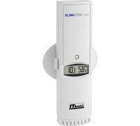 TFA Dostmann Emetteur thermo-hygro avec écran, 30.3180.IT, pour TFA Klimalogg Pro, émetteur avec écran, mesure de la température et de l'humidité, blanc