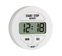 TFA Digital Stopwatch Countdown Timer White