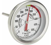 TFA Dostmann Thermomètre de barbecue analogique 14.1029 – gril/smoker/four acier inoxydable