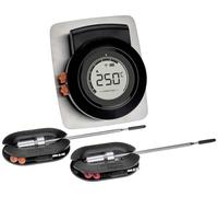 TFA Dostmann 14.1513.01 Thermomètre de barbecue alarme, capteur filaire, application gratuite, surv