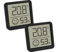 TFA Dostmann 2-pack Thermo-hygromètre noir 30.5053.01.02