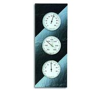 TFA Dostmann 20.3018 Station météo analogique en Ardoise, baromètre, theromètre, hygromètre, L 140 x l 40 x H 370 mm