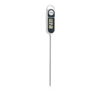 TFA Dostmann Thermomètre à sonde à piquer 30.1048 -50 à +300 °C, Conforme HACCP, Gris/Blanc