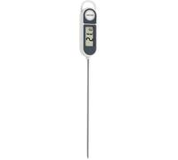 TFA Dostmann Thermomètre à sonde à piquer 30.1048 -50 à +300 °C, Conforme HACCP, Gris/Blanc