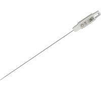 TFA Dostmann 30.1058.02 Thermomètre à sonde à piquer Plage de mesure -40 à +250 °C conforme HACCP, Blanc.