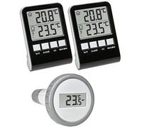 TFA Dostmann 30.3067.10.99 Palma Mega Thermomètre de piscine sans fil avec 2 écrans