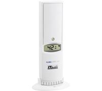 TFA Dostmann Émetteur thermo-hygro 30.3180.IT avec écran, mesure température et humidité, blanc