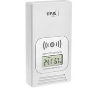 TFA Dostmann Émetteur de température 30.3241.02 avec écran pour station météo Life 35.1153, blanc