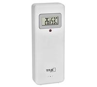 TFA Dostmann 30.3247.02 Hygrostation Thermique avec écran de Rechange et émetteur supplémentaire pour Station météo Radio Elements et Quadro V2 Blanc