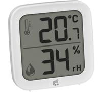 TFA Dostmann Capteur intérieur thermo-hygro ID-A0 30.3908.02 Radio 868 MHz 100 m Blanc