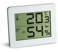 TFA Dostmann 30.5027 Hygromètre Thermomètre ultra plat (blanc)
