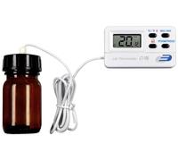 TFA Dostmann 31.1049.02.K Thermomètre de congélateur/réfrigérateur étalonné (ISO) capteur filaire