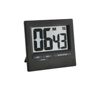 TFA Dostmann Minuteur et chronomètre électronique 38.2013.01 plastique aluminium noir