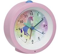 TFA Dostmann Réveil enfant 60.1033.12 – licorne, sans tic-tac, alarme/éclairage, rose