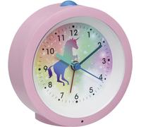 TFA Dostmann Réveil enfant 60.1033.12 – licorne, sans tic-tac, alarme/éclairage, rose
