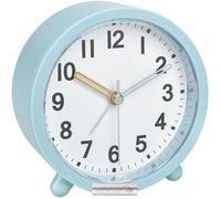 TFA Dostmann 60.1043.20 Réveil analogique avec mouvement silencieux - Horloge de table avec mouvement à quartz - Fonctionne avec piles - Avec fonction snooze - Rétroéclairage - Facile à lire