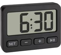 TFA Dostmann 60.2036.01 à quartz Réveil noir Heures de réveil 1 1 minuterie