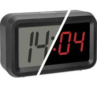 TFA Dostmann 60.2038.01 à quartz Réveil noir Heures de réveil 1 grand écran