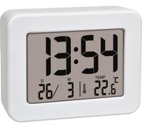 TFA Dostmann 60.2044.02 à quartz Réveil blanc Heures de réveil 1