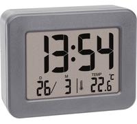 TFA Dostmann 60.2044.10 à quartz Réveil gris Heures de réveil 1