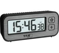 TFA Dostmann 60.2522.10 radiopiloté(e) Réveil gris Heures de réveil 1