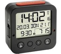 TFA Dostmann Réveil radio-piloté Bingo 60.2528.01 Rétroéclairage auto Date Température Noir/rouge