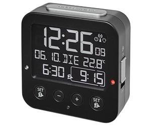 TFA Dostmann 60.2528 BINGO Réveil électronique avec 2 alarmes (noir)