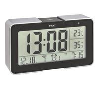 TFA Dostmann Réveil radio-piloté 60.2540.01 noir, argent 3 réveils