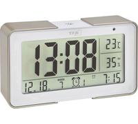 TFA Dostmann 60.2540.53 radiopiloté(e) Réveil or, blanc Heures de réveil 3