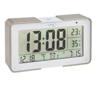 TFA Dostmann 60.2540.53 radiopiloté(e) Réveil or, blanc Heures de réveil 3 RADIO REVEIL