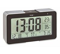 TFA Dostmann 60.2540 Réveils électronique Melody avec différentes tonalités d'alarme (Noir avec Batteries)